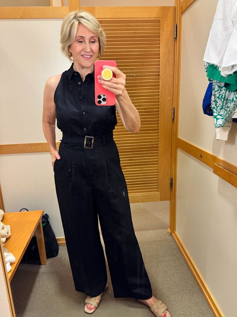 black jumpsuit