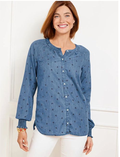 Denim Hearts Shirt