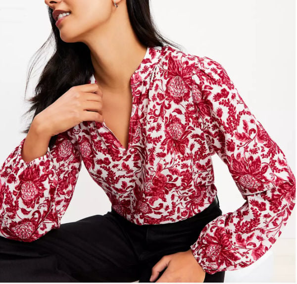 printed blouse