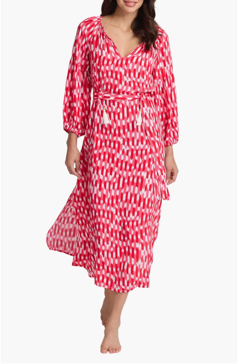 long sleeve tunic coverup