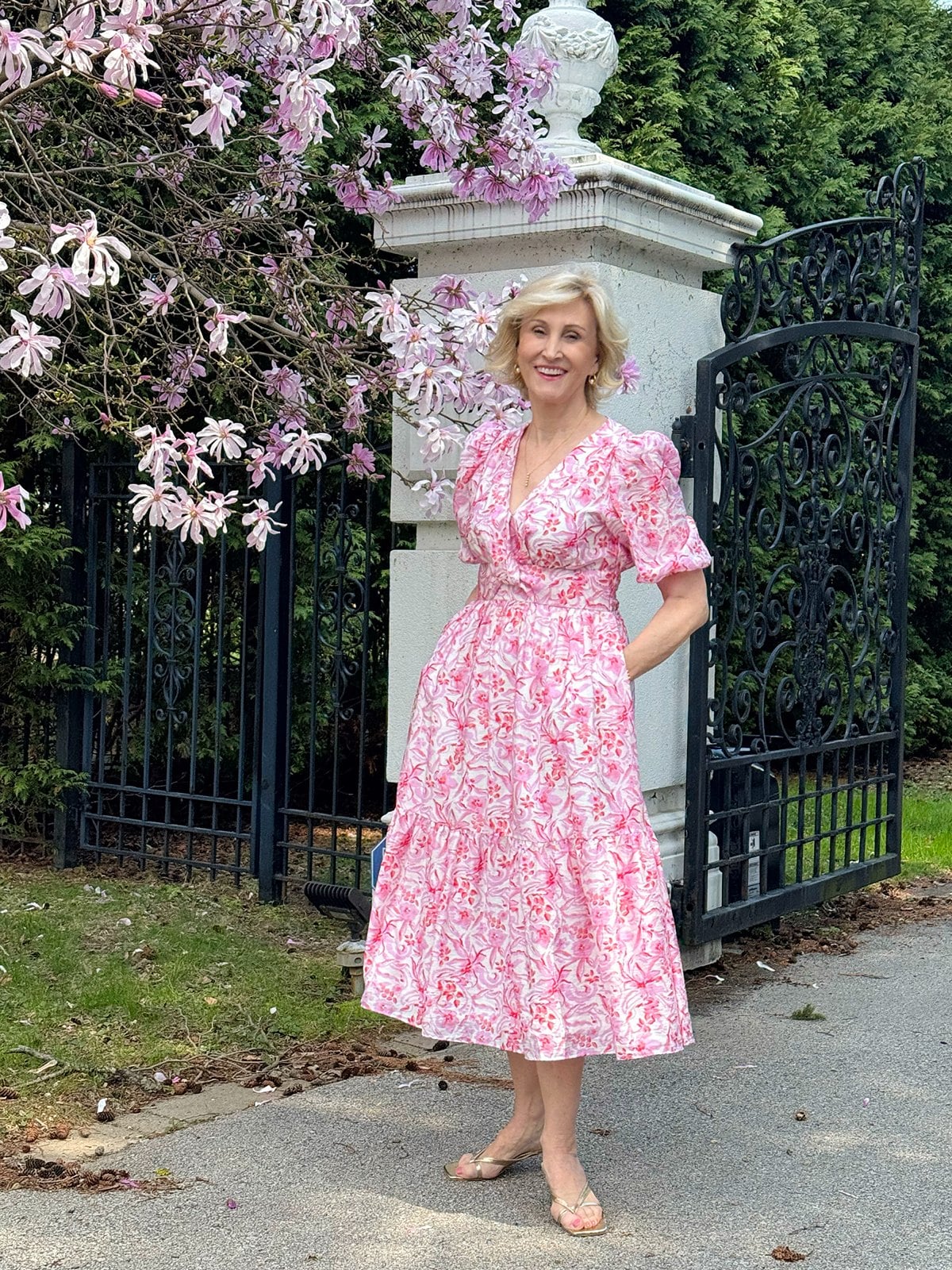 pink floral dress mothers day