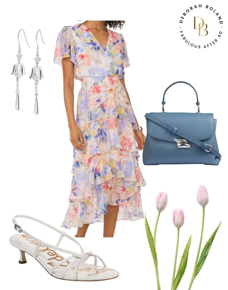 Fabulous After 40 shares Baby Shower Outfit Ideas for Guests in shades of pink and blue