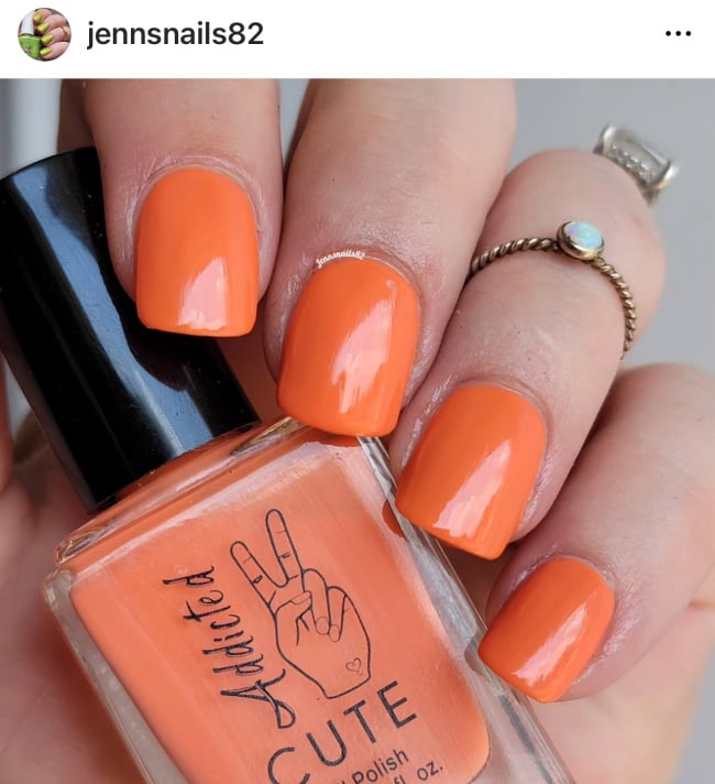 creamsicle orange nail polish trend