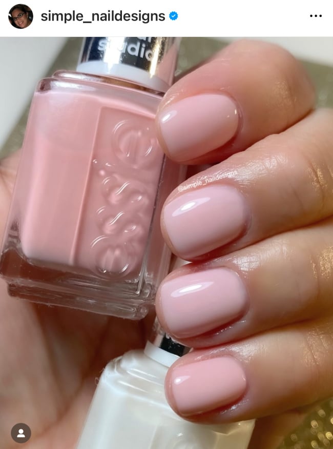 sheer pink Summertime Nail Colors
