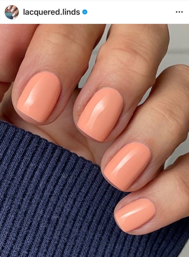 pale peach nail polish trend