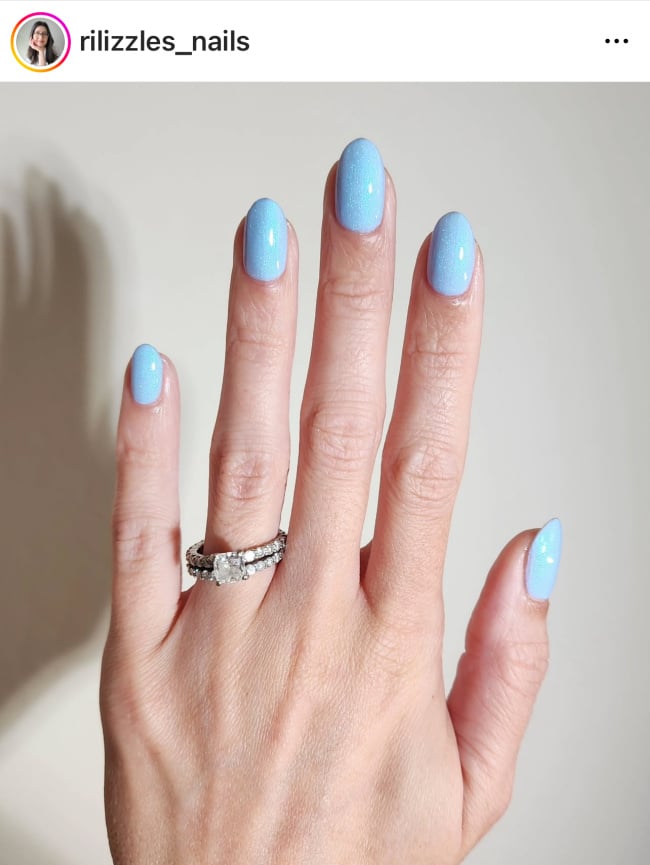 powder blue nail polish trend