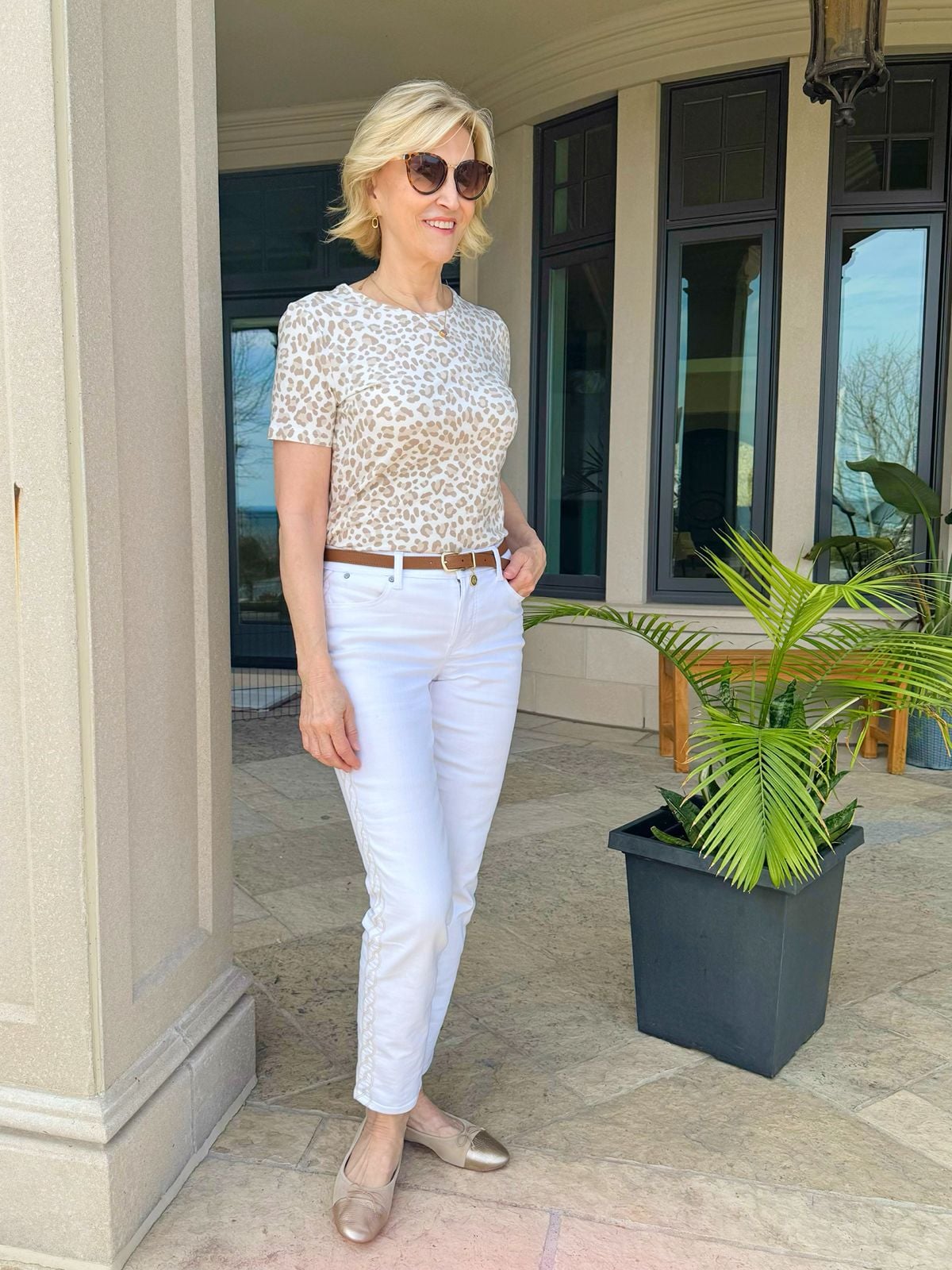 Best White Ankle Jeans: Talbots Flawless Five-Pocket Slim Ankle Jeans