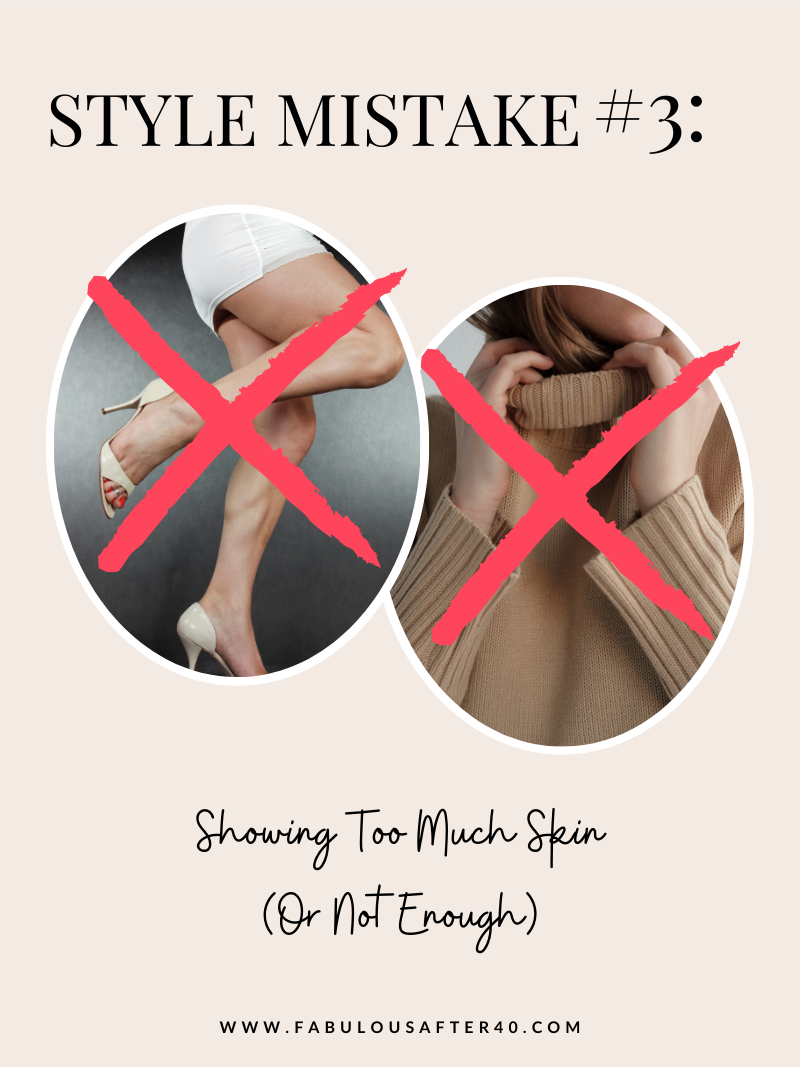 SUMMER STYLE MISTAKE, SHOWING TOO MUCH SKIN, COVERING UP TOO MUCH SKIN