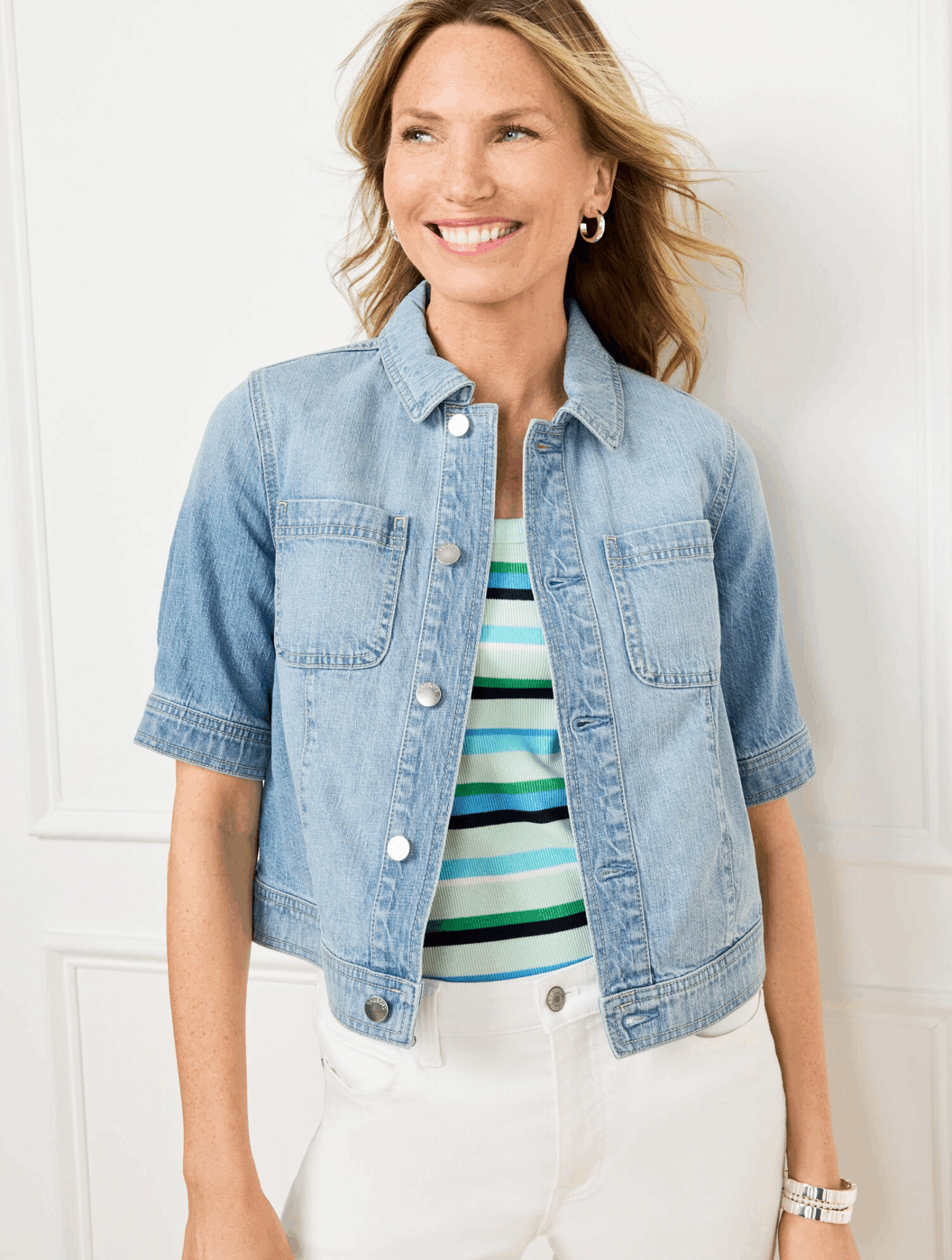 Light-Wash Denim Jacket